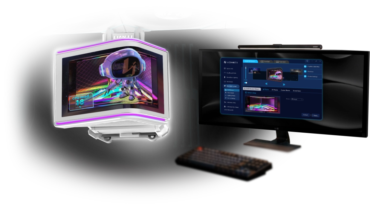 OLED экран Lian Li HydroShift II