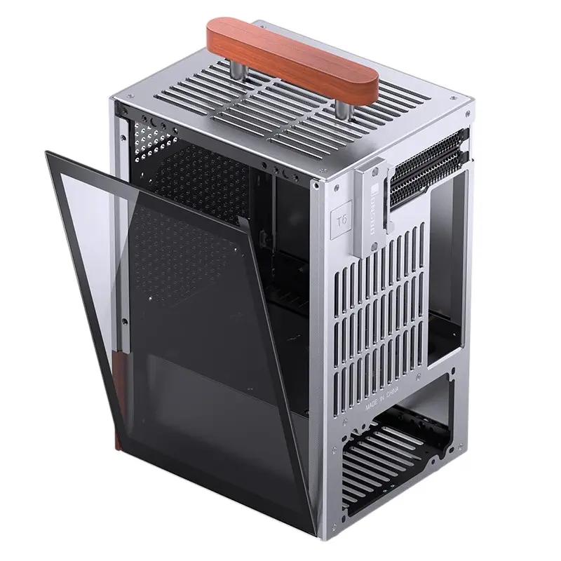 Открытая боковая панель Jonsbo T6 Silver