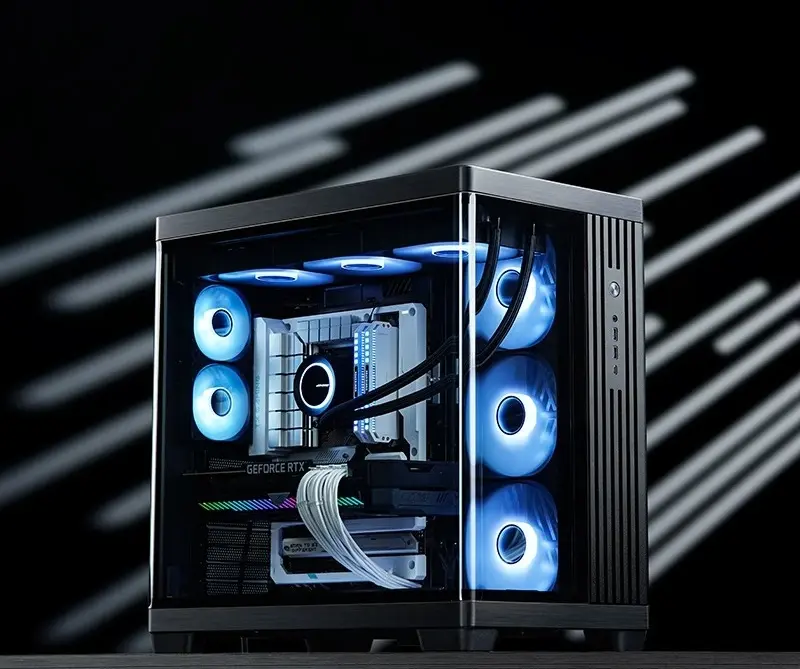 Корпус JONSBO TK-4 Black з ігровою системою та підсвічуванням