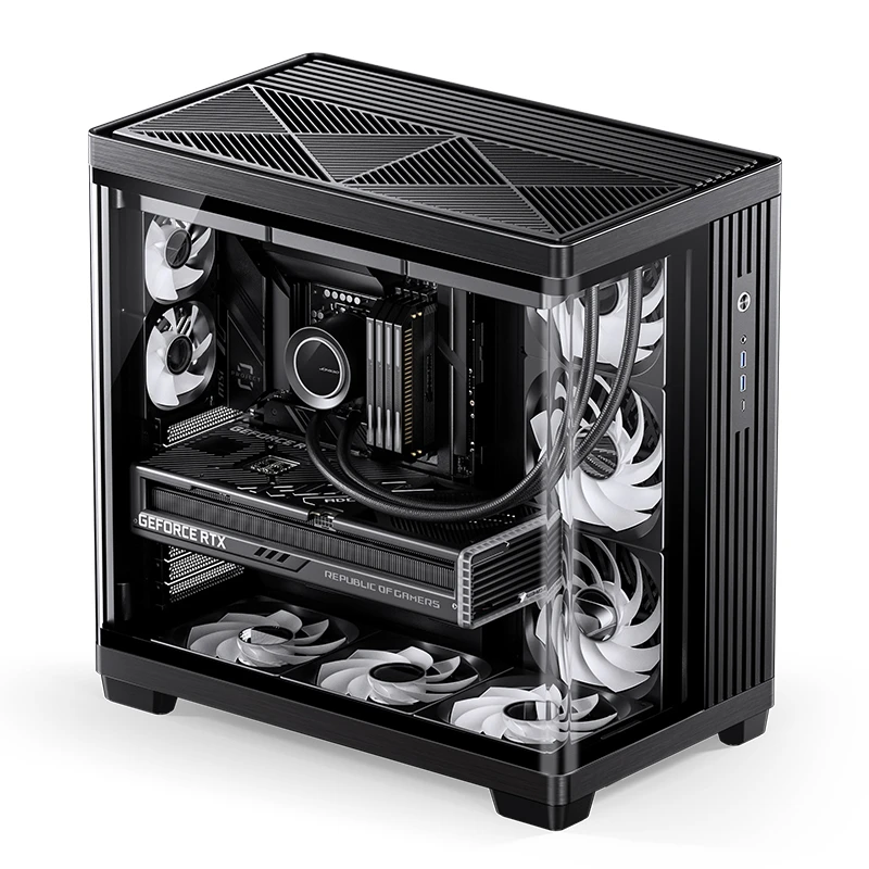 Розміщення вентиляторів у корпусі JONSBO TK-4 Black