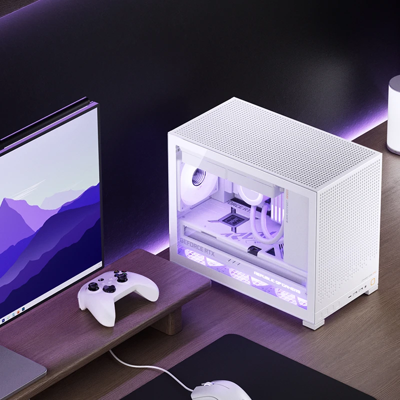 Jonsbo D32 PRO White в игровом пространстве