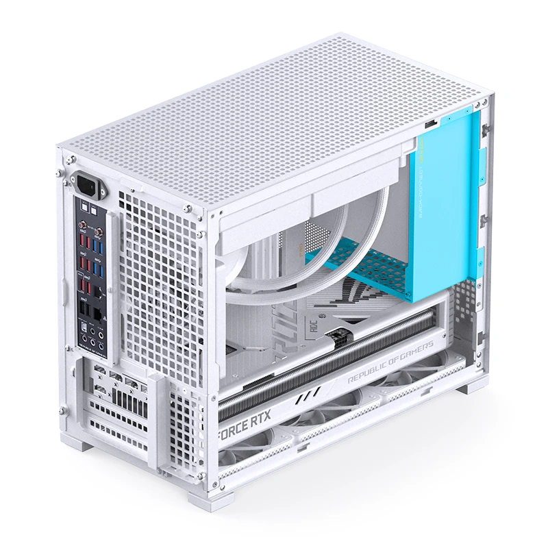 Задняя часть и внутренняя компоновка Jonsbo D32 PRO White