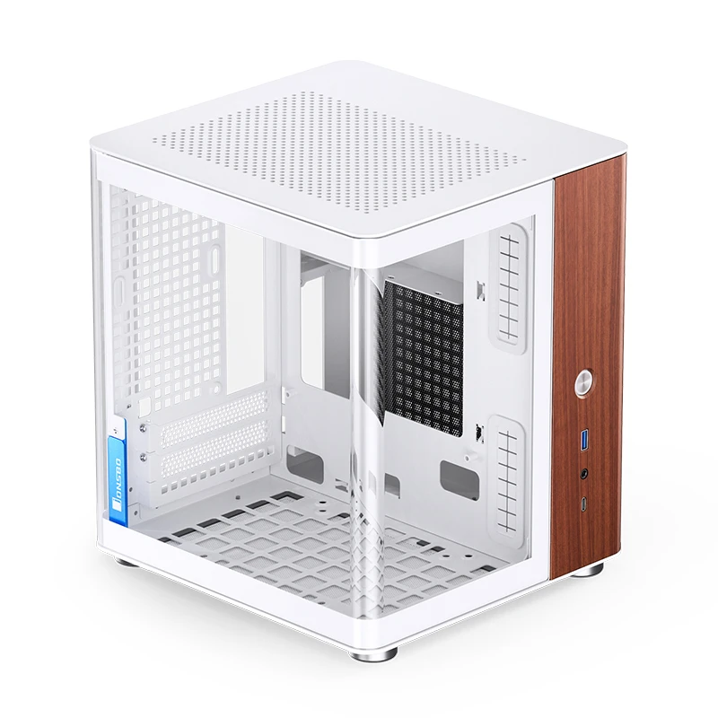 Корпус JONSBO TK-0 White з панорамним склом