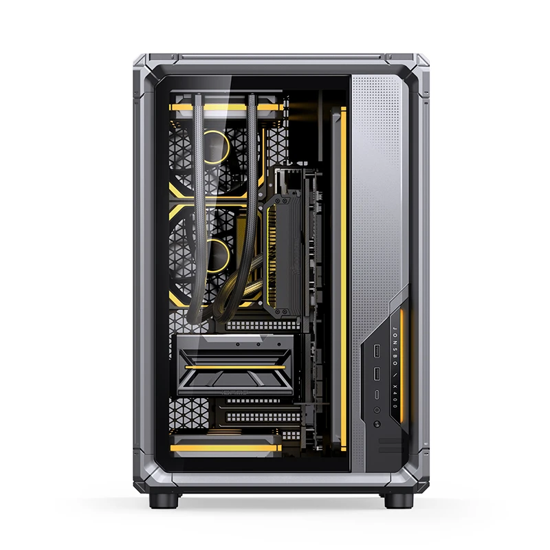 Фронтальная панель и интерфейсы JONSBO X400 Gray