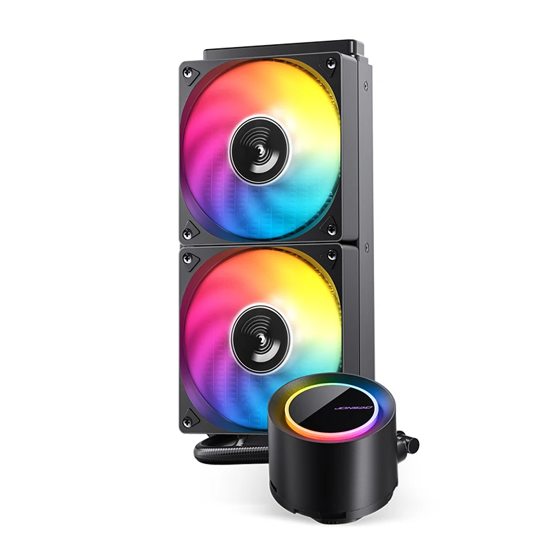 JONSBO TG-240 Black с включённой ARGB-подсветкой