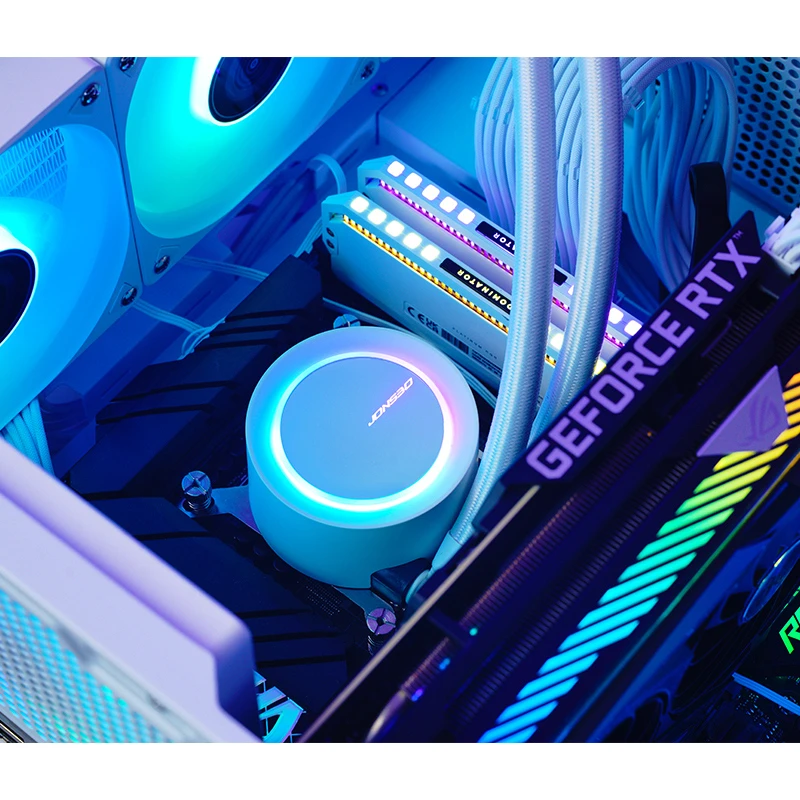 Помпа JONSBO TG-360 White в собранной системе