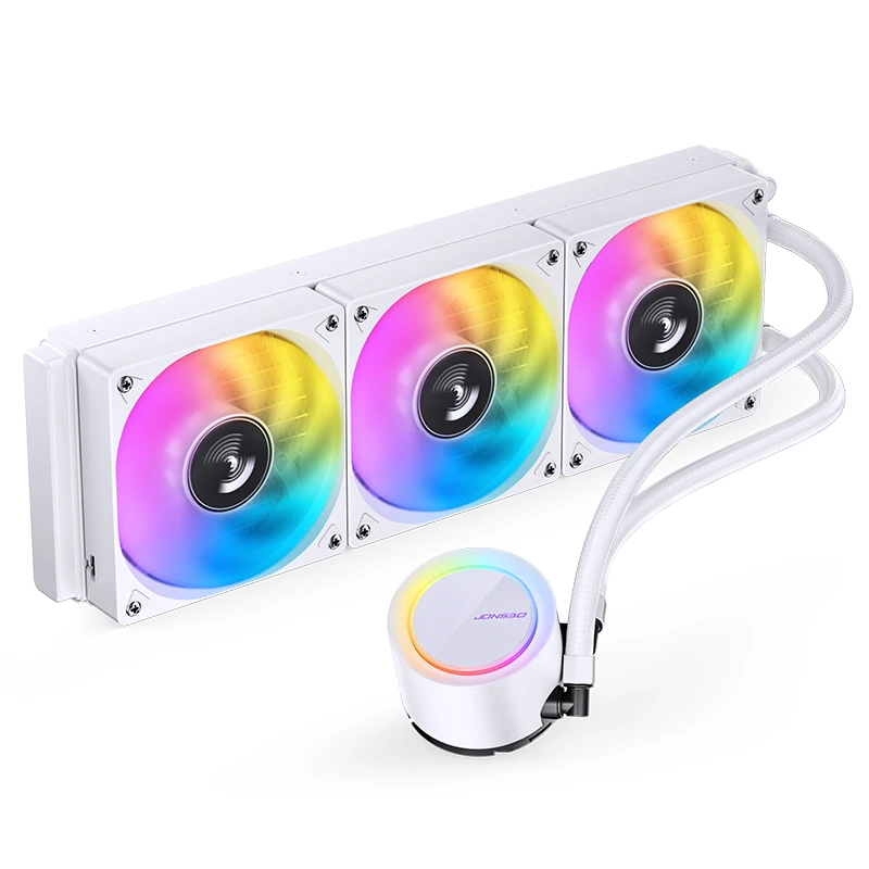 JONSBO TG-360 White с многоцветной подсветкой