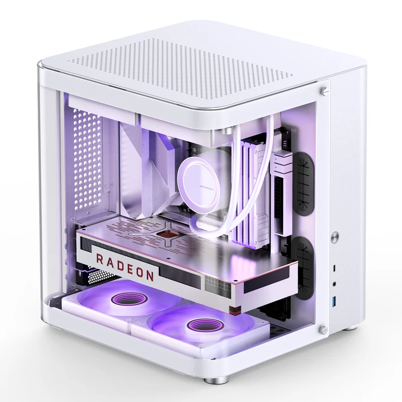 Корпус JONSBO TK-1 White з панорамним склом
