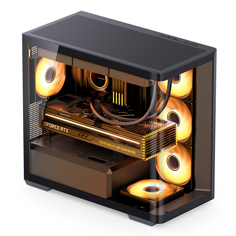 Панорамное стекло корпуса JONSBO D300 Black