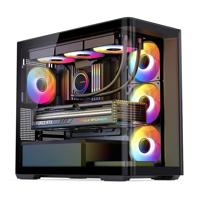 Вместительная конфигурация JONSBO D300 Black с воздушным кулером