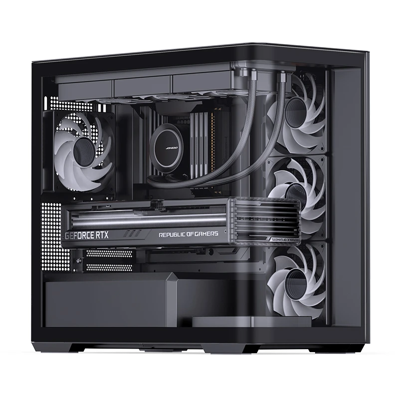 JONSBO D300 Black на рабочем столе
