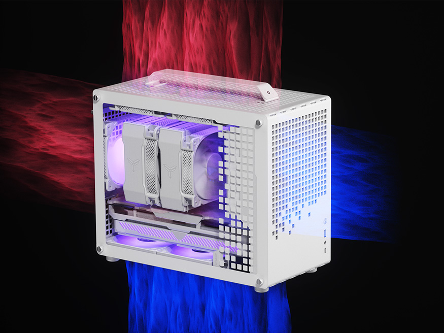 Воздушный поток внутри JONSBO Z20 White