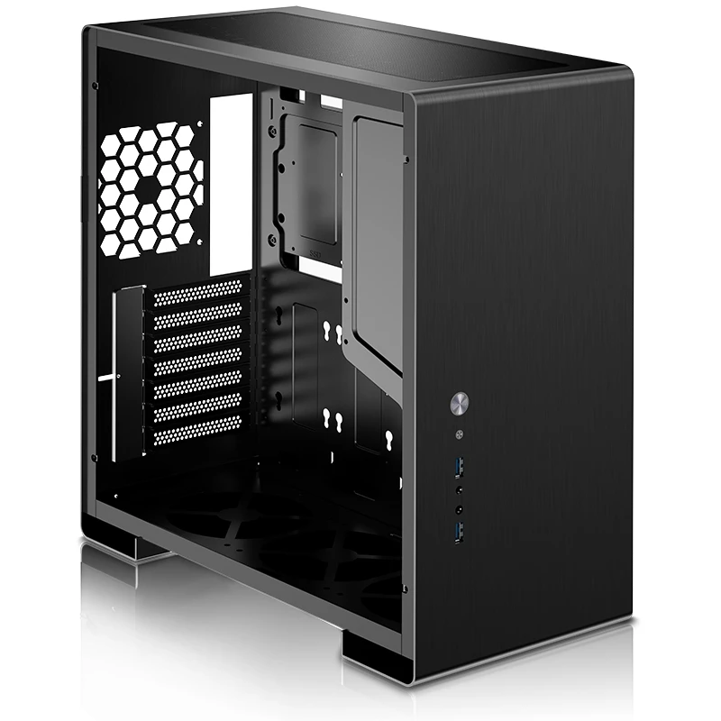 Алюминиевый корпус и стеклянные панели JONSBO U5 Black