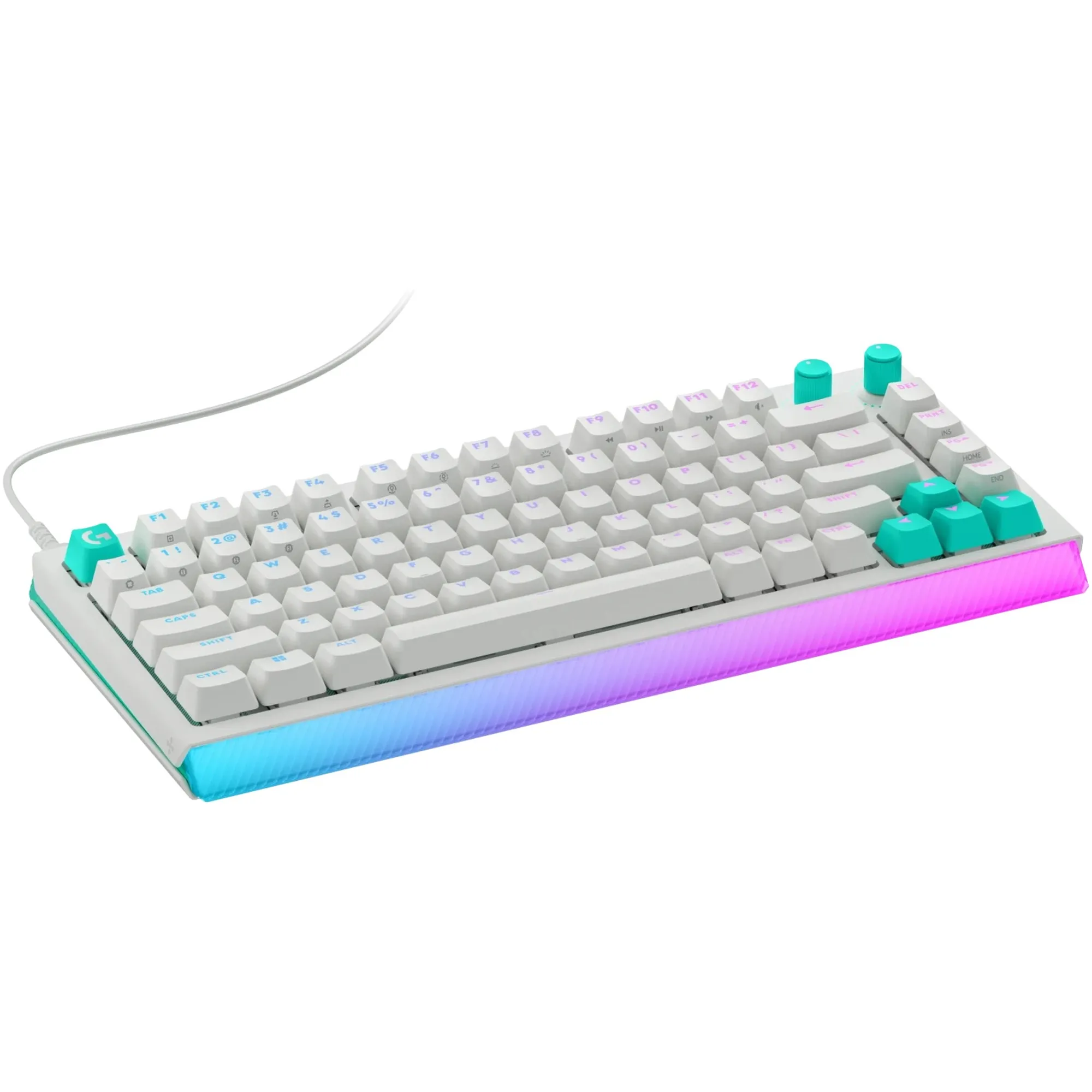 Logitech G512 X 75 White под углом