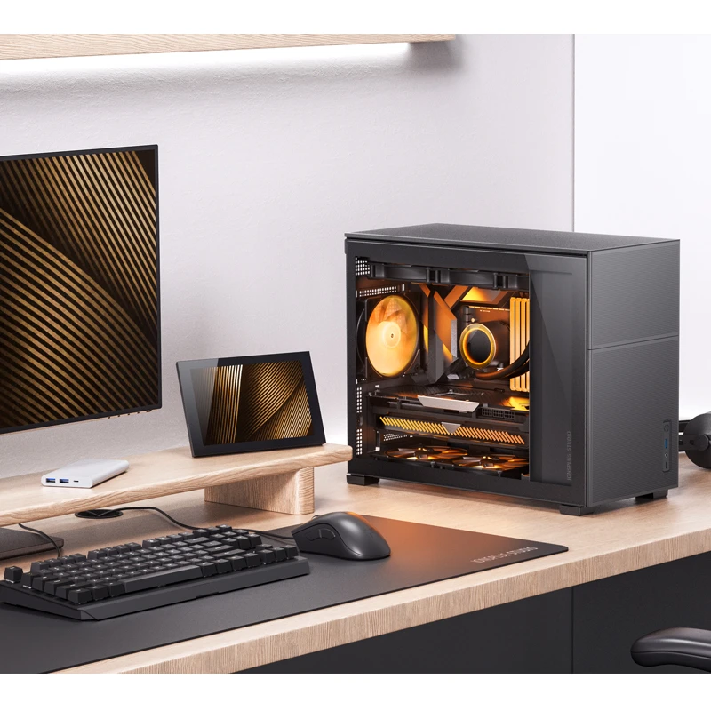 JONSBO D31 MESH Black на рабочем столе