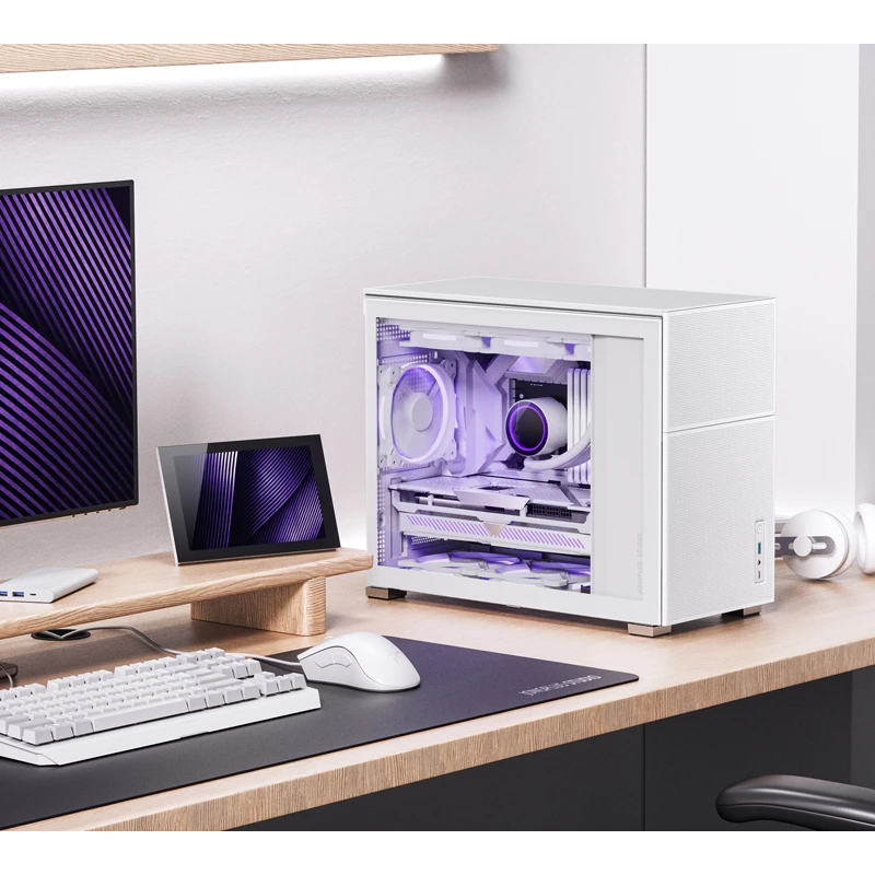 JONSBO D31 MESH White на рабочем столе