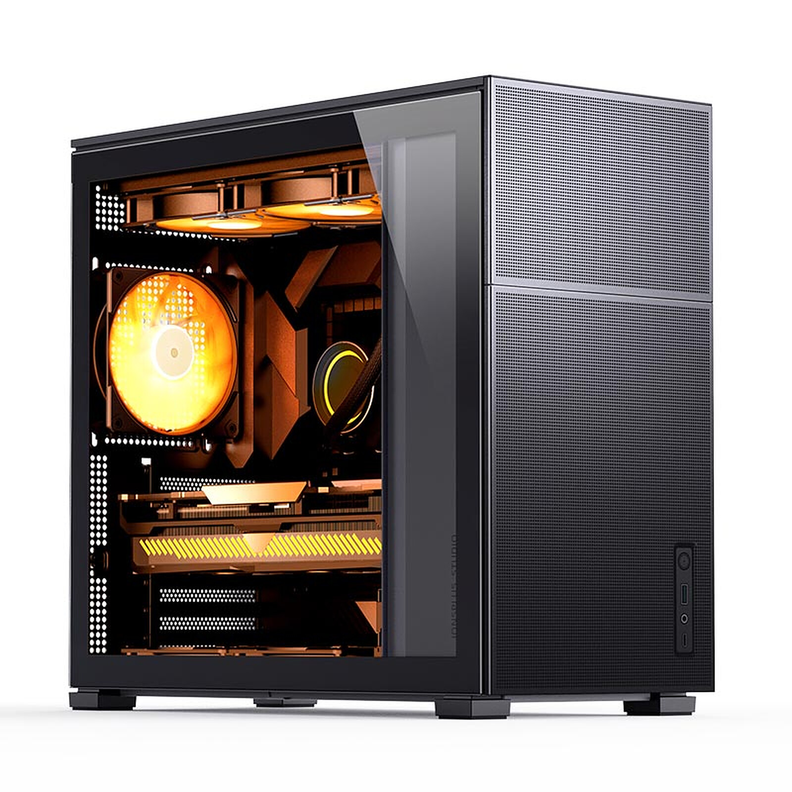 JONSBO D41 MESH Black с установленными компонентами