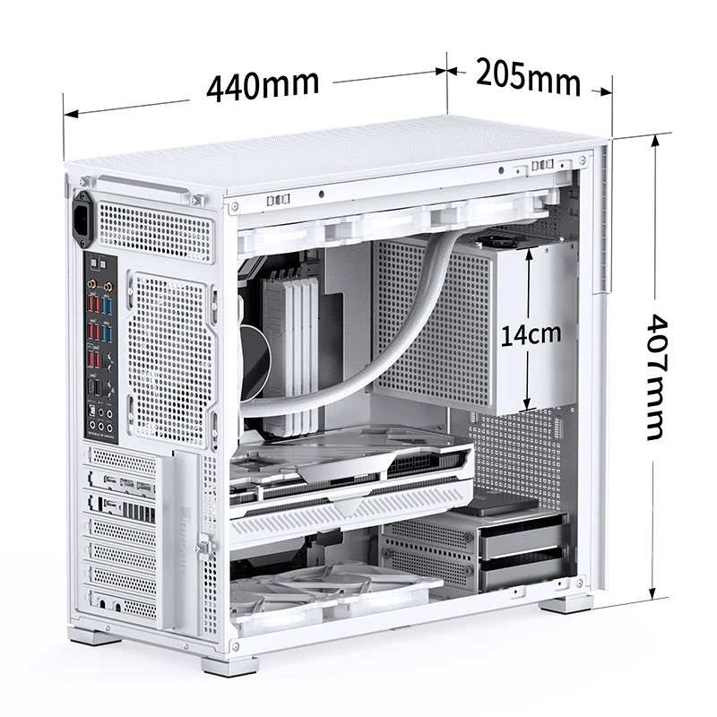 JONSBO D41 White dimensions