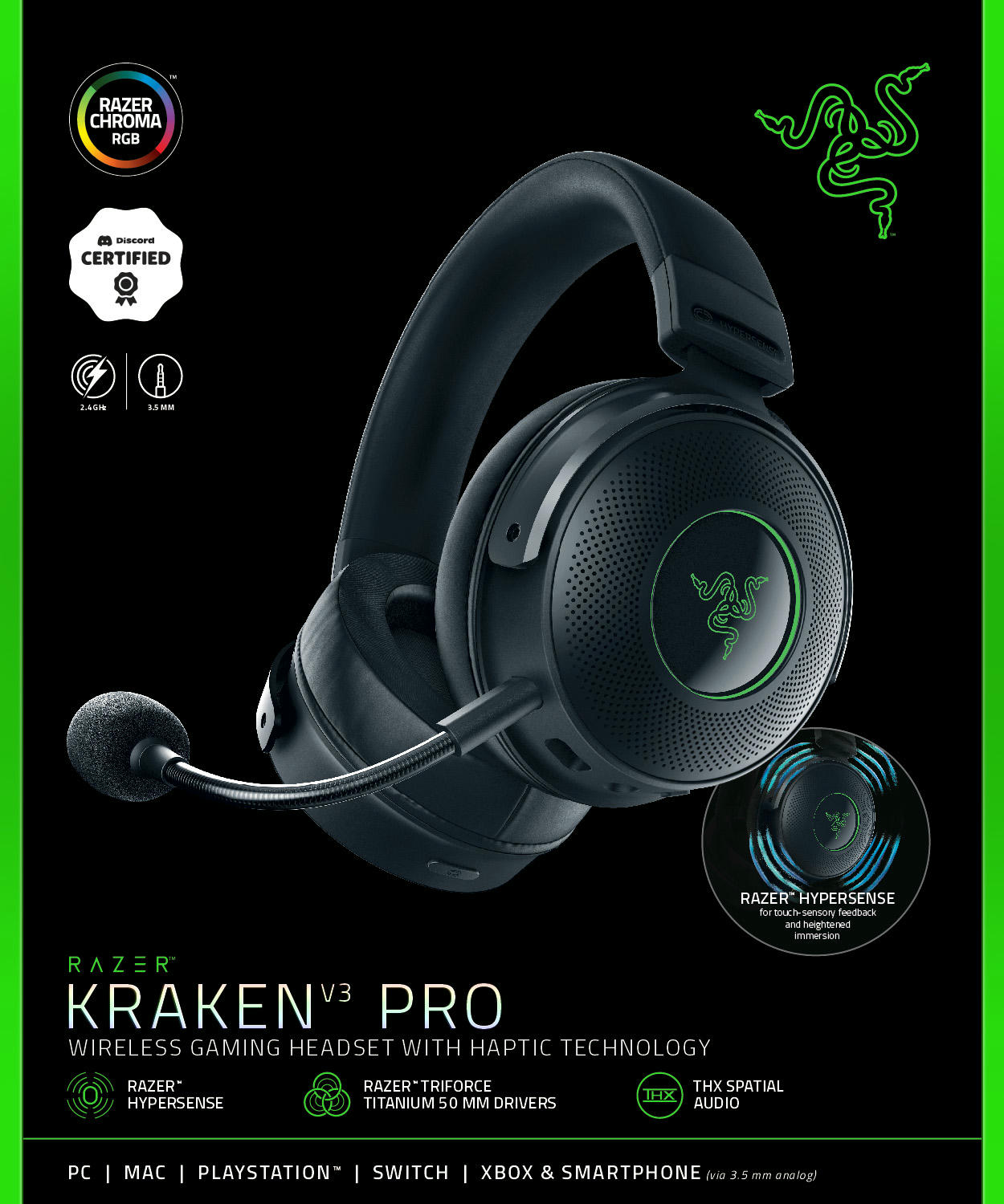 Підключення Razer Kraken V3 Pro