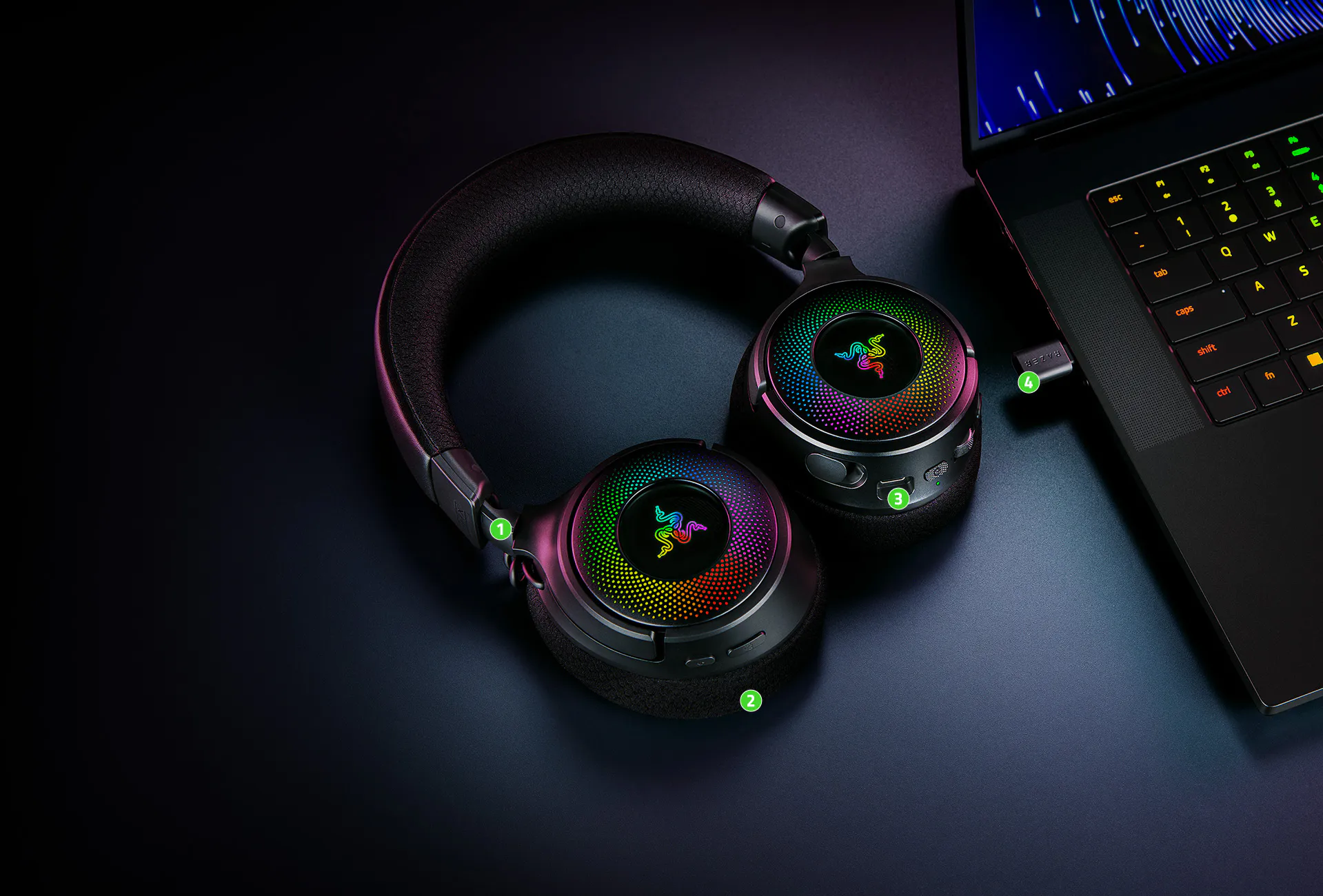 Беспроводная игровая гарнитура Razer Kraken V4