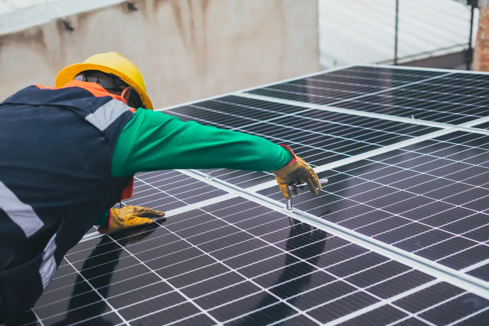 Utility scale solar plant
