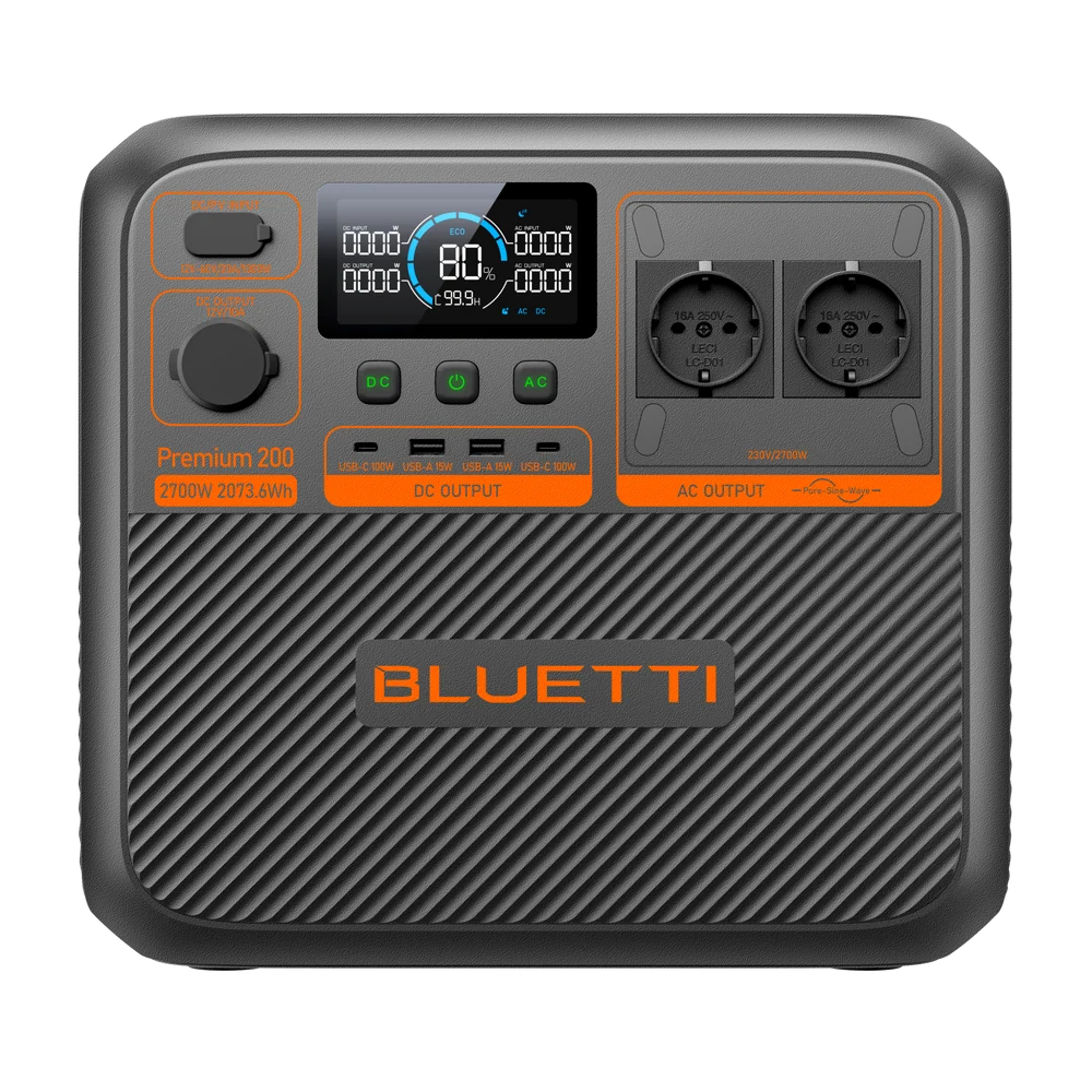 Передняя панель BLUETTI Premium 200 V2