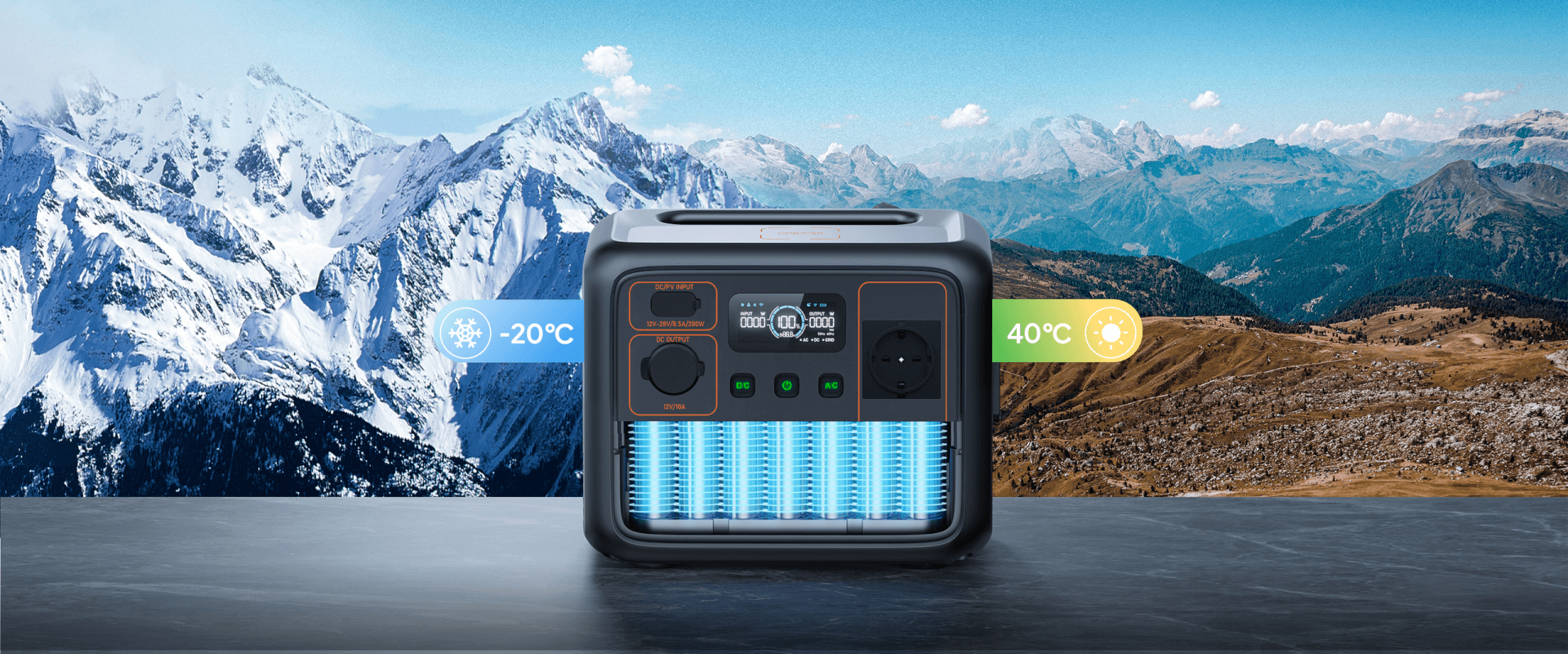 Температурный диапазон BLUETTI AC50P