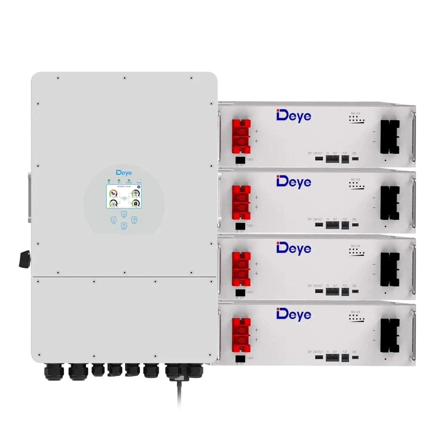 DEYE SUN-12K-SG02LP1-EU-AM3 з чотирма батареями SE-G5.1 Pro-B