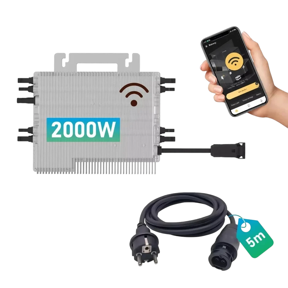 DEYE SUN-M200G4-EU-Q0 2000W с Wi-Fi и сетевым кабелем