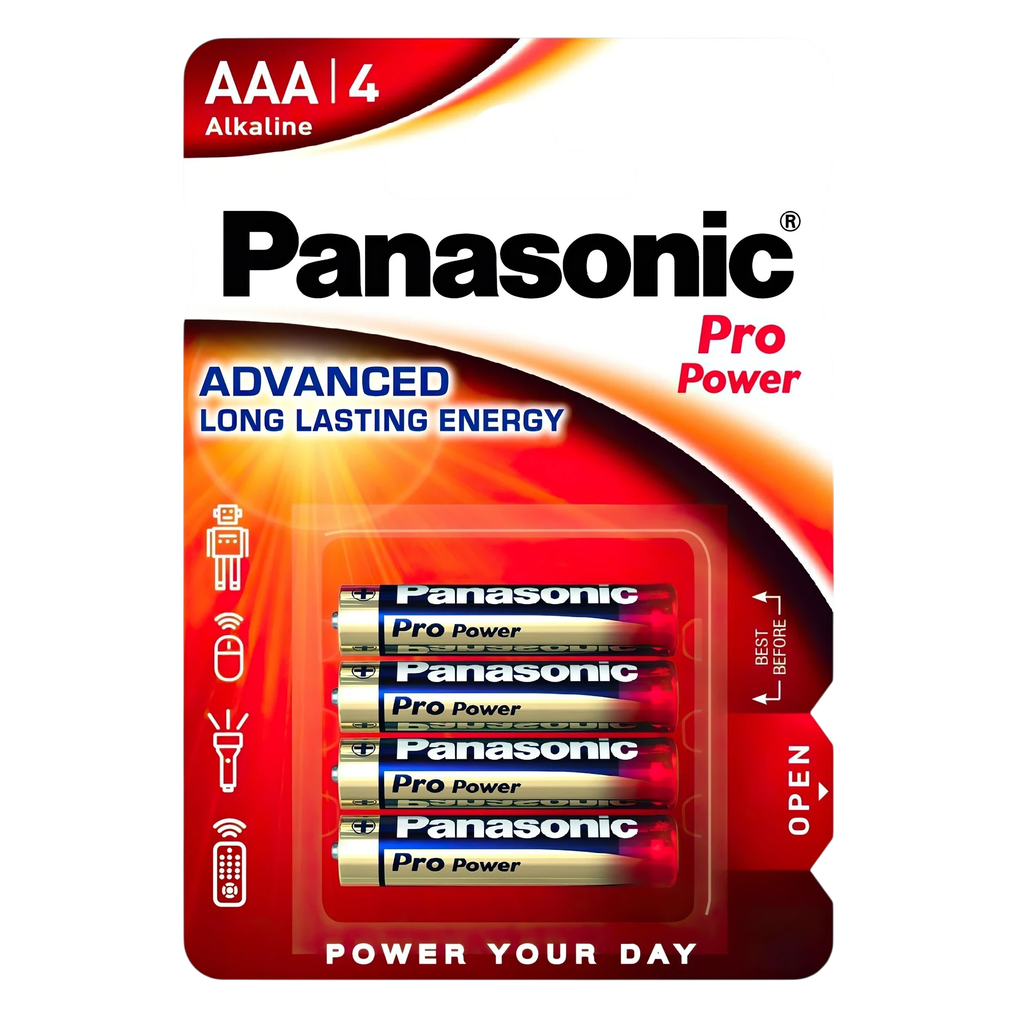 Panasonic Pro Power Alkaline AAA LR03XEG/4BP упаковка 4 шт.