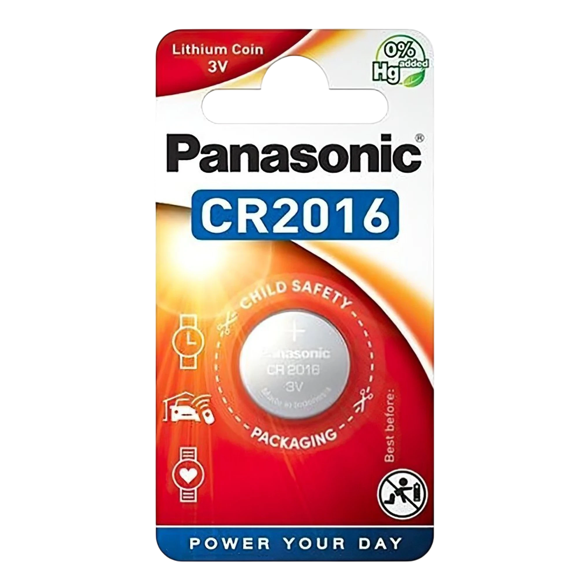 Panasonic Lithium CR2016 CR-2016EL/1B в упаковке