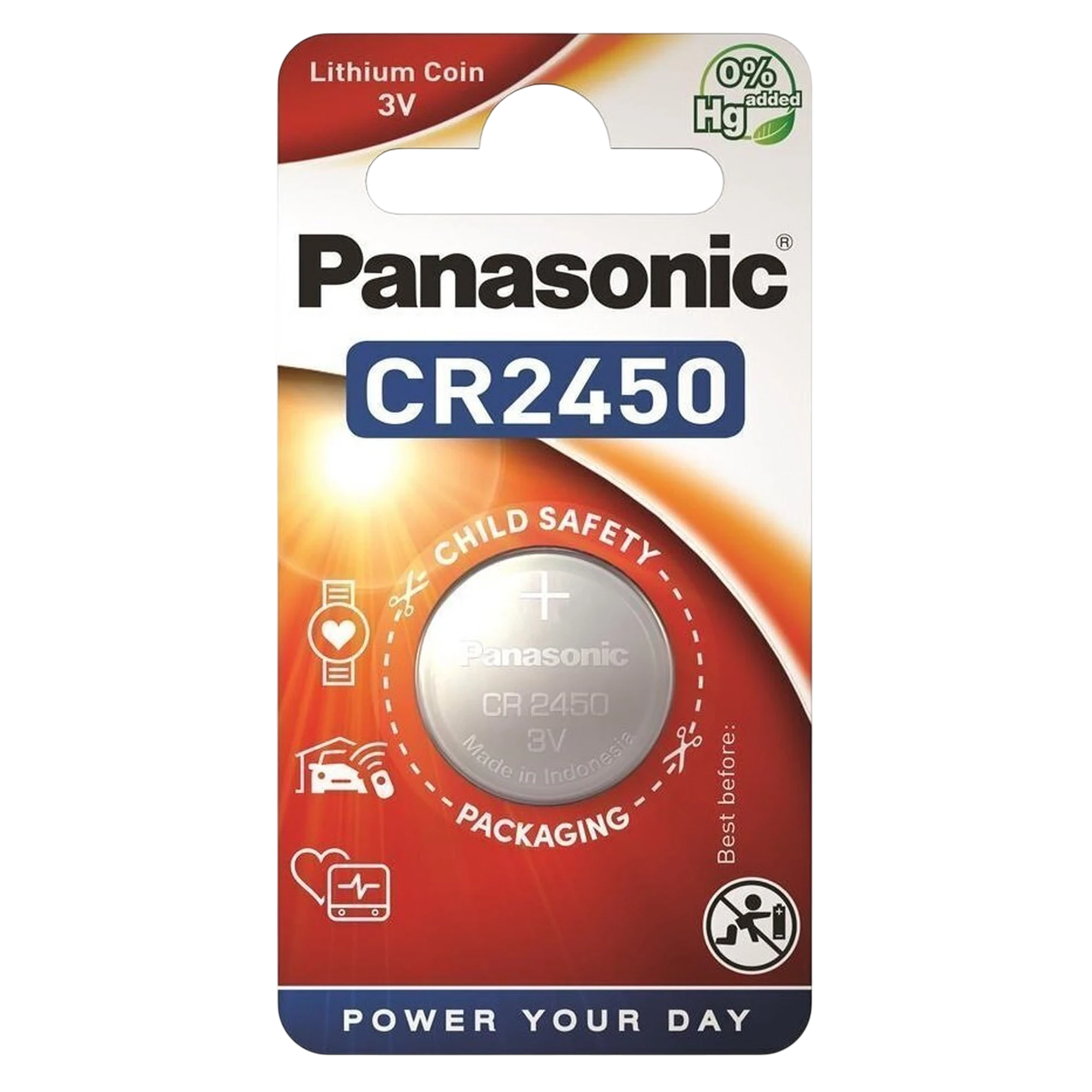 Panasonic LITHIUM CR2450 CR-2450EL/1B