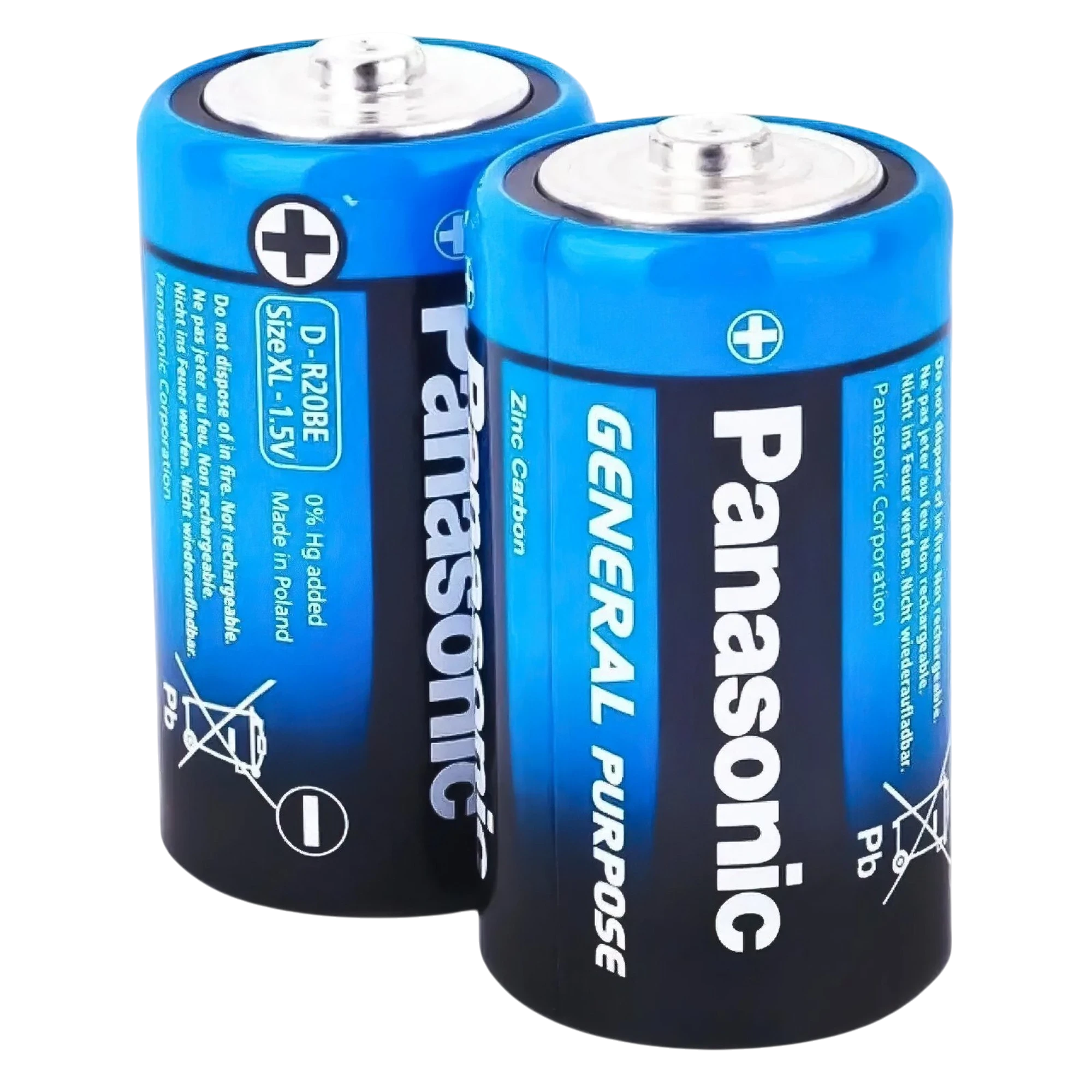 Батарейки Panasonic General Purpose R20BER/2P