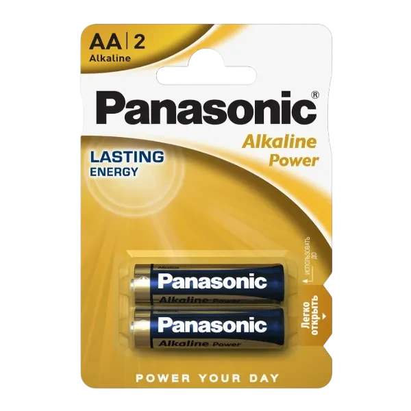 Panasonic Alkaline Power AA LR6REB 2BP