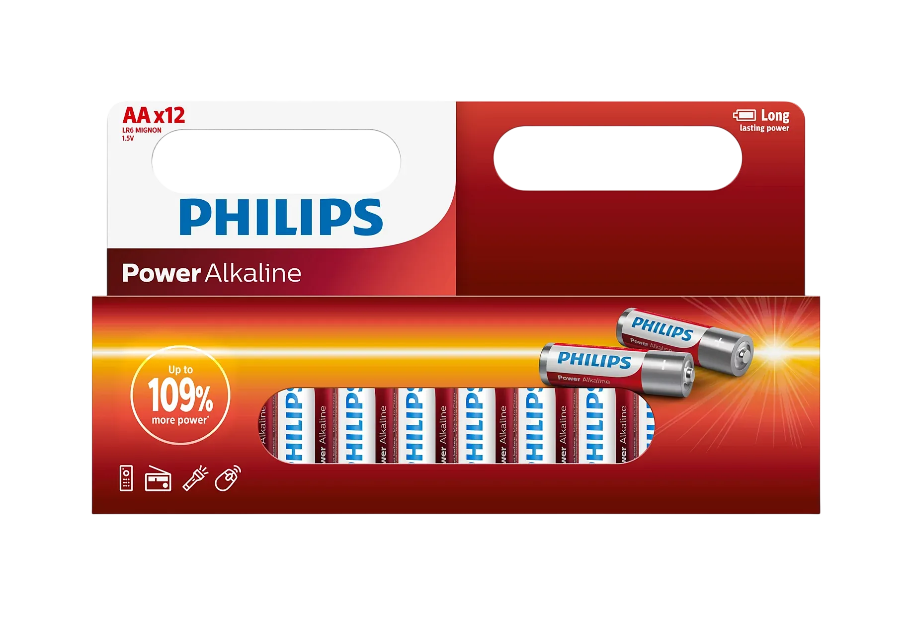 Батарейки Philips AA Power Alkaline