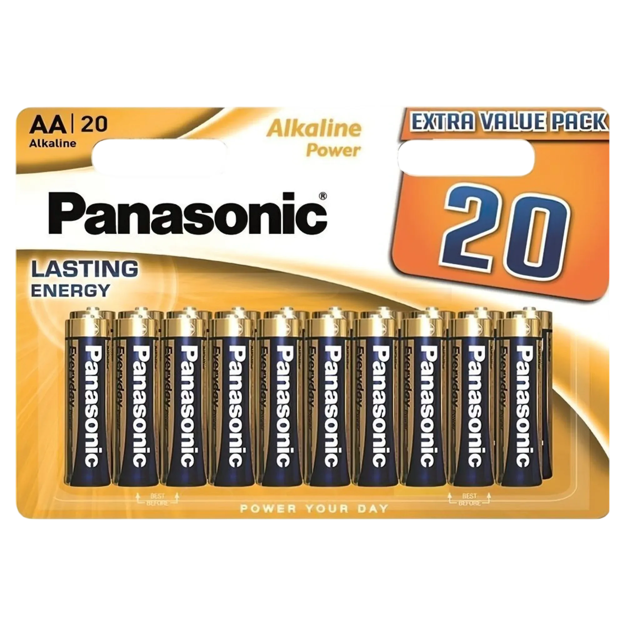 Panasonic Alkaline Power AA 20 батареек