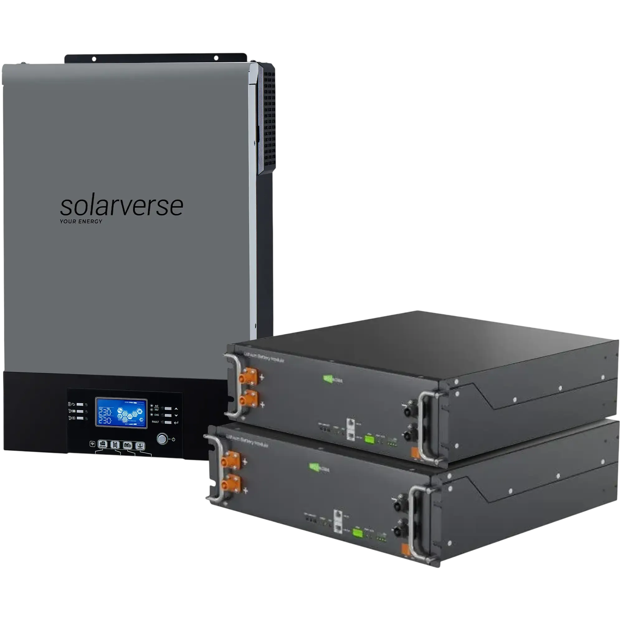 Система хранения энергии Solarverse с инвертором и LiFePO4 батареями