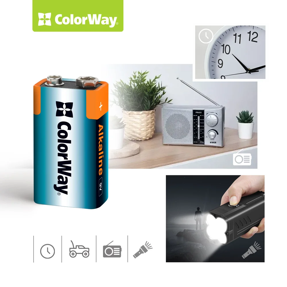Инфографика ColorWay Alkaline Power 9V