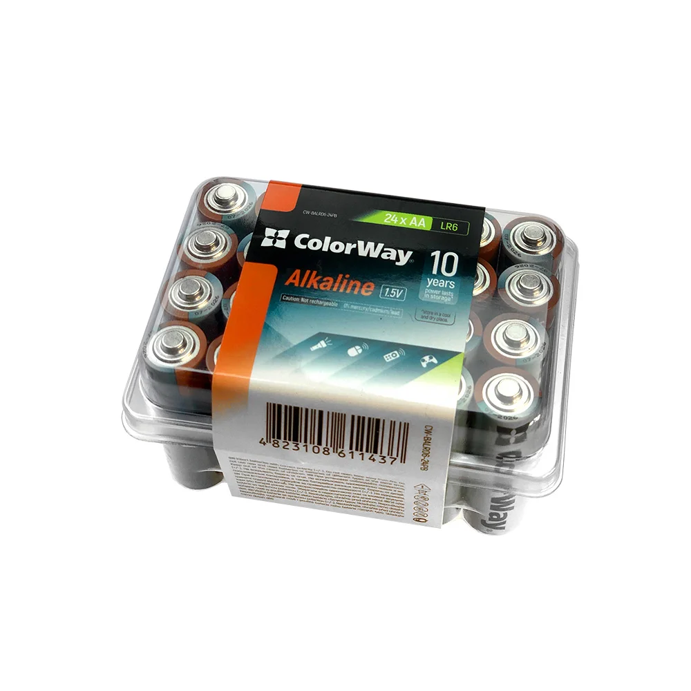 Пластиковый бокс ColorWay Alkaline Power AA 24 шт.