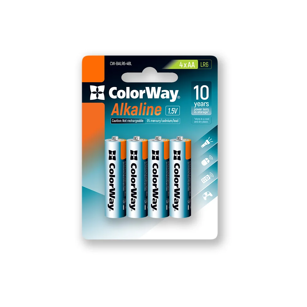 Блистер ColorWay Alkaline Power AA 4 шт.