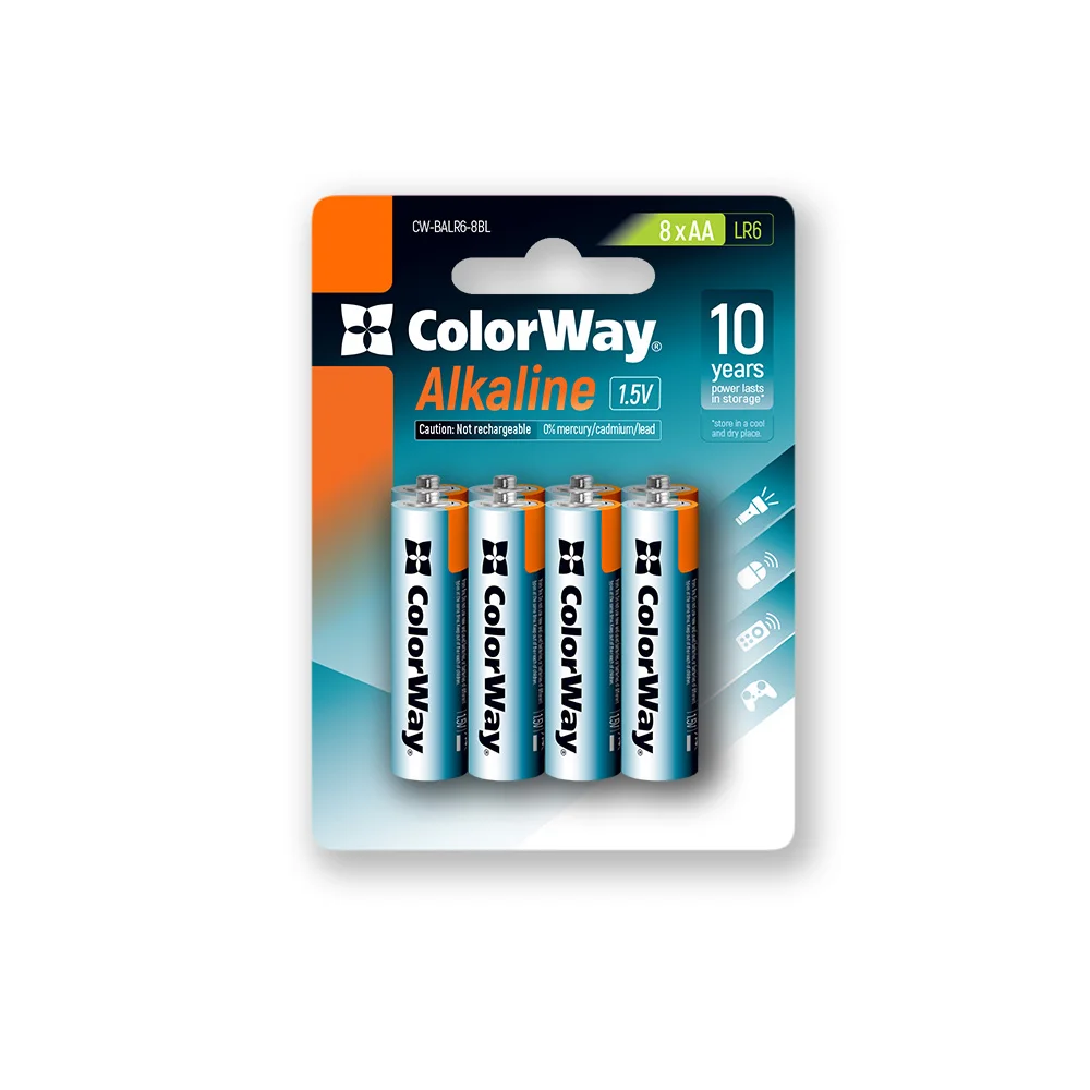Блистер ColorWay Alkaline Power AA 8 шт.