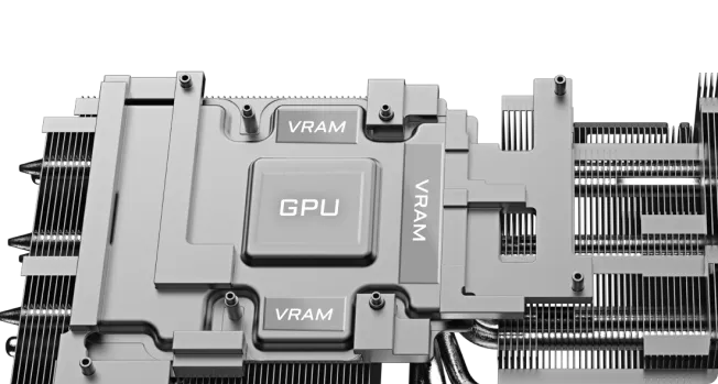 Випарна камера та охолодження пам'яті GIGABYTE RTX 5080