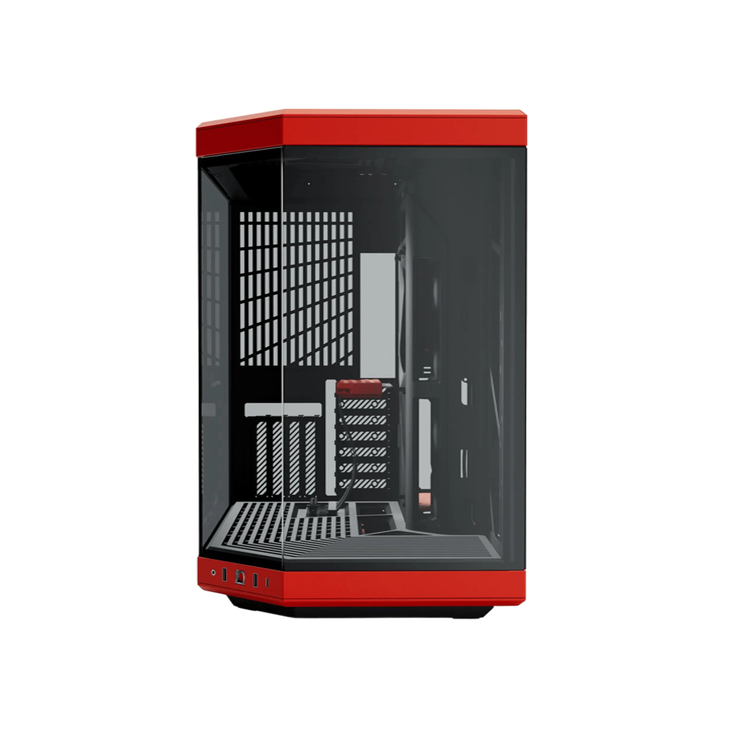 HYTE Y70 Black-Red вигляд збоку