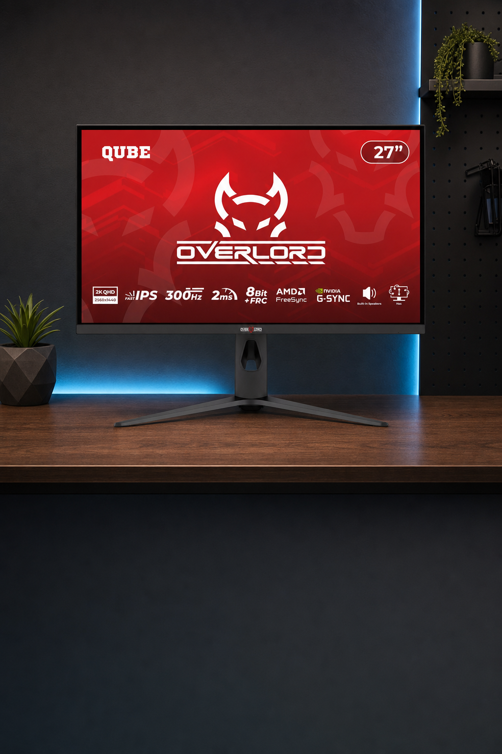 QUBE Overlord G27Q300H, игровой монитор 27 дюймов
