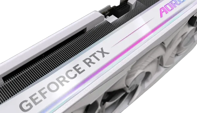 RGB подсветка AORUS GeForce RTX 5090 MASTER ICE