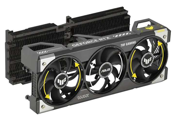 Противоположное вращение вентиляторов ASUS TUF RTX 5090