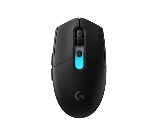 Logitech G305 X SUPERLIGHT Black, вигляд зверху