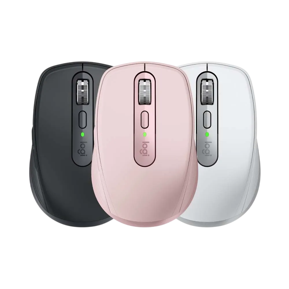 Logitech MX Anywhere 3S Graphite, Rose та Pale Grey