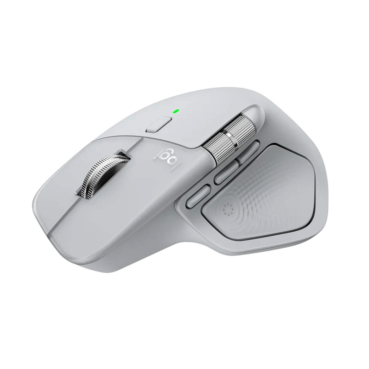 Logitech MX Master 4 for Mac White Silver вид сбоку