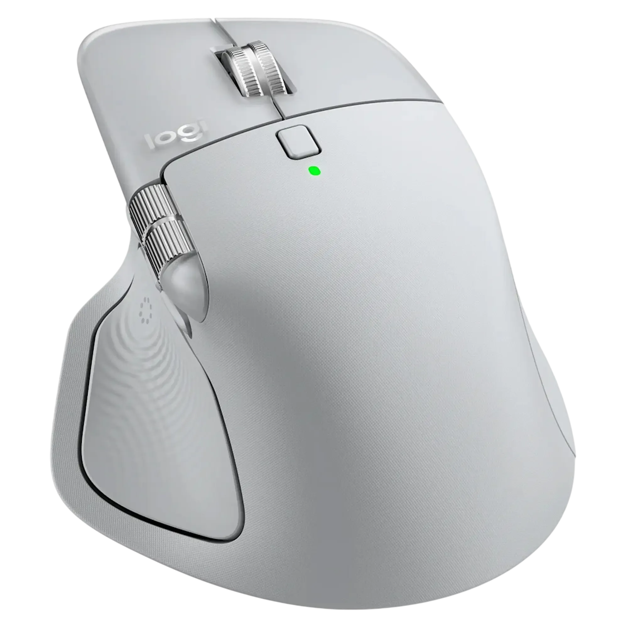 Logitech MX Master 4 Pale Grey вид под углом